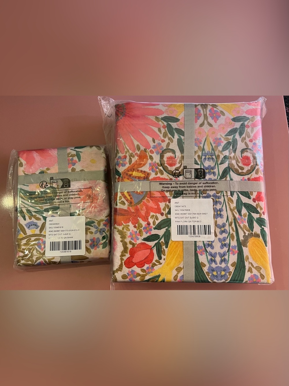Anthropologie MINDTHEGAP Cotton Sateen Printed Duvet Cover & Shams, Susie Q - Picture 8 of 8